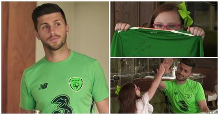 WATCH: Gentleman Shane Long makes young Irish fan’s day with special treat before Serbia game