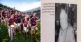 PIC: Paddy Losty would have appreciated the Galway Pintman flag in Hill 16 yesterday