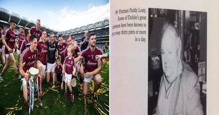 PIC: Paddy Losty would have appreciated the Galway Pintman flag in Hill 16 yesterday