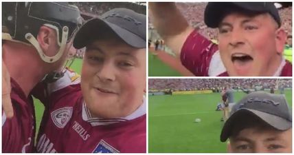 WATCH: Rogue Galway fan stages one-man pitch invasion after famous All-Ireland victory