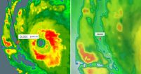PICS: Incredible flight path images show Delta Airlines plane flying into Hurricane Irma and safely out again