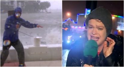 People were hugely worried about this American weatherman’s reports from Hurricane Irma