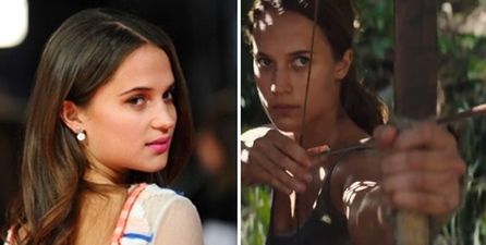 The first footage of Alicia Vikander as Lara Croft in the new Tomb Raider movie has landed