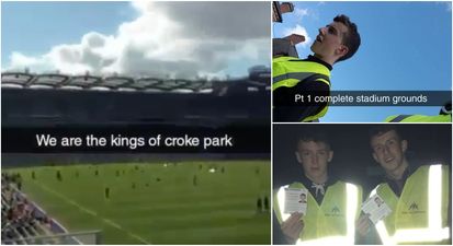 Two Mayo fans managed to sneak their way into the All-Ireland Final without a ticket