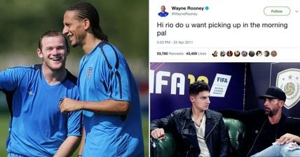 Rio Ferdinand finally reveals if he ever did get that lift off Wayne Rooney