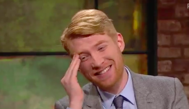 WATCH: Domhnall Gleeson charms everyone (and apologises for cursing) on the Late Late