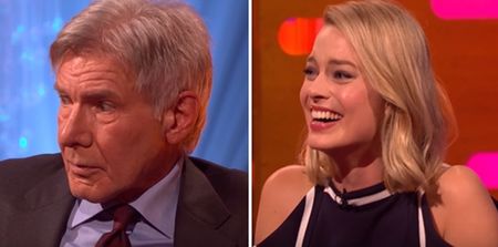 WATCH: Harrison Ford’s great response when Margot Robbie asks to tattoo him on Graham Norton