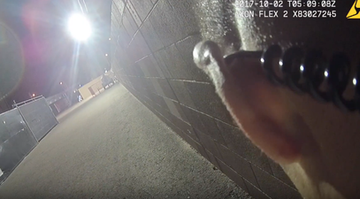 Police bodycam footage from Las Vegas shows the bravery of police officers