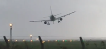 WATCH: Pilot heroically tackles #Ophelia winds to land plane at Dublin Airport
