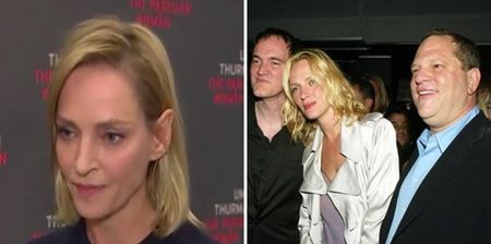 Uma Thurman gives emotionally powerful response when asked about Harvey Weinstein scandal