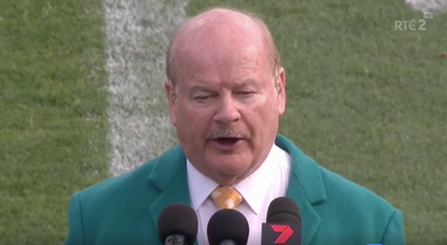 A lot of people were impressed with this spine-tingling rendition of Amhrán na bhFiann