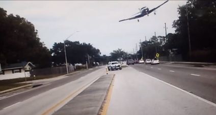WATCH: Dramatic dashcam footage captures plane crashing onto a highway in Florida