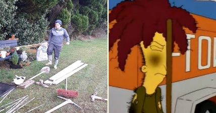 Mullingar man’s attempt at ‘hard hat challenge’ has painful, Sideshow Bob-style ending