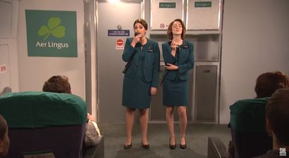 An Aer Lingus sketch starring Saoirse Ronan on Saturday Night Live was… just a little odd