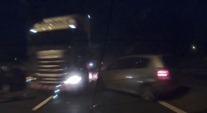 WATCH: Lorry driver jailed after motorway pile-up leaves woman with broken ribs and fractured vertebrae