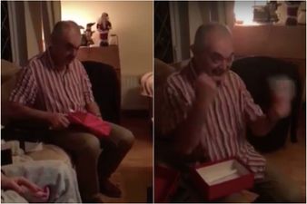 WATCH: Irish Dad loses the run of himself when he finds out he got Taylor Swift tickets