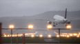 High winds from Storm Burglind made for a very shaky landing for a plane in Switzerland