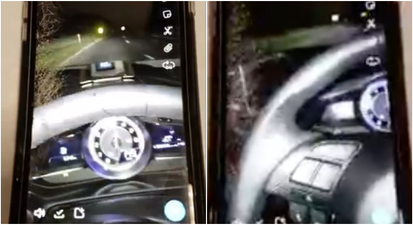 Scary Snapchat shows the moment a drunk, speeding driver crashes her car