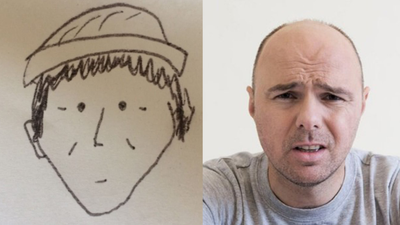 This incredibly basic police sketch somehow resulted in a suspect being identified and it wasn’t Karl Pilkington