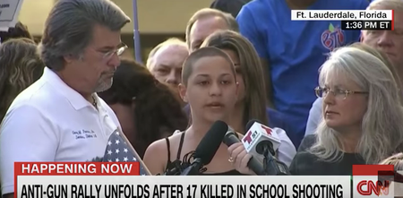 A Florida school shooting survivor called out President Trump on television for his association with the NRA