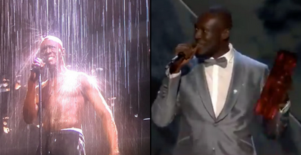 Stormzy picked up two awards at the Brits and hit out at Theresa May and the Daily Mail for good measure