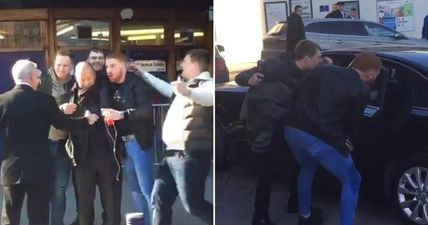 WATCH: Eddie Jones subjected to shameful verbal abuse as he stops for photographs at train station