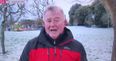 An amusing blooper on TV3 news warmed the hearts of viewers during the cold weather