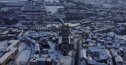 VIDEO: See if you can spot the snow penis in this drone footage of Cork city