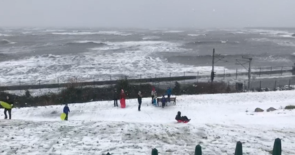VIDEO: The seas around South Dublin have been absolutely monstrous on Friday