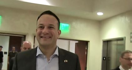 WATCH: Leo Varadkar asked if Conor McGregor has future in politics during US visit