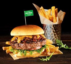 London’s Hard Rock Cafe are doing a Guinness burger and it’s half price if you’re Irish!