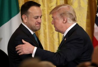 Trump and Varadkar “fast friends” following annual shamrock handover in White House