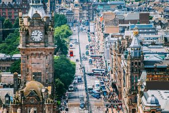The queue for an Irish bar in Edinburgh on St. Patrick’s morning is just ridiculous