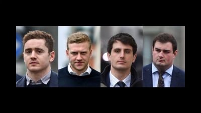 The moment the NOT GUILTY verdict was announced in the Belfast trial