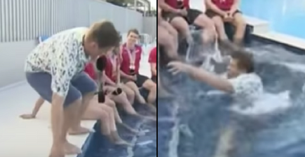 BBC Breakfast presenter falls into swimming pool live on TV, doesn’t let it faze him