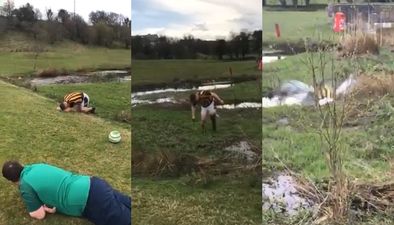 WATCH: Stag’s party playing footgolf in Westport ends hilariously