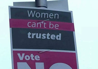 ‘Women Can’t Be Trusted’ posters are fake, LoveBoth campaign confirms