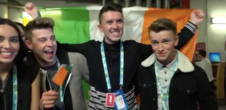 WATCH: Ryan O’Shaughnessy’s backstage reaction to qualifying for Eurovision final is fantastic