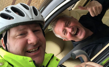 Louis Walsh had a chance meeting with a Garda today