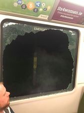 PICS: Hundreds of people walk DART tracks following passengers breaking windows to get off stalled train