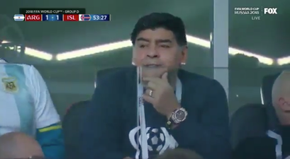 Diego Maradona reportedly makes racist gesture during Argentina vs Iceland match