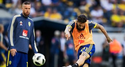 Swedish player who gave away match-winning free kick against Germany hits back at racist trolls