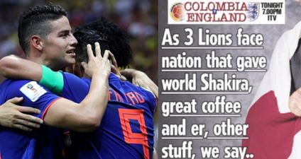 If England wants to know why most people will be supporting Colombia, here’s a good reason why