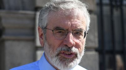 Gerry Adams’ house in Belfast has been attacked with an explosive device