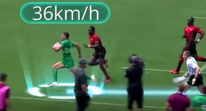 WATCH: Irish rugby player scores try while running faster than the speed limit in some parts of Dublin