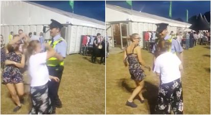 Nobody had more fun at a Nathan Carter concert than this jiving Garda
