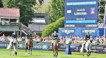 Irish Show Jumping team tie for second place in Aga Khan cup at Dublin Horse Show