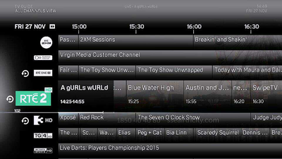 Irish Virgin Media customers will see a group of channels added to their bundles this weekend