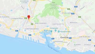 Viaduct on motorway bridge collapses in Genoa killing “dozens”