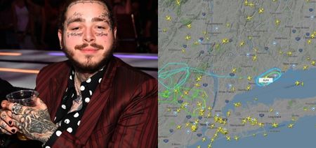 Plane carrying Post Malone set to make emergency landing after two wheels blow out (Report)